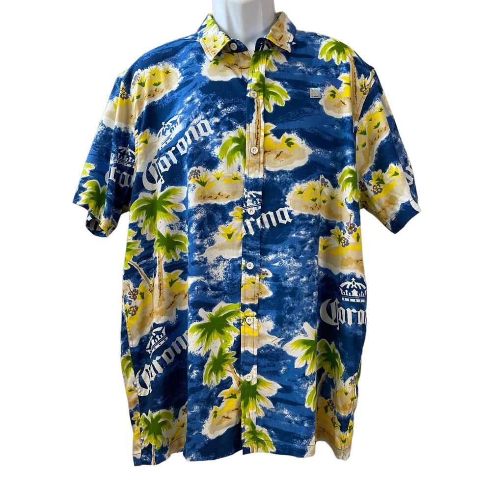 Corona Beer Aloha Cabana Shirt Size 2XL